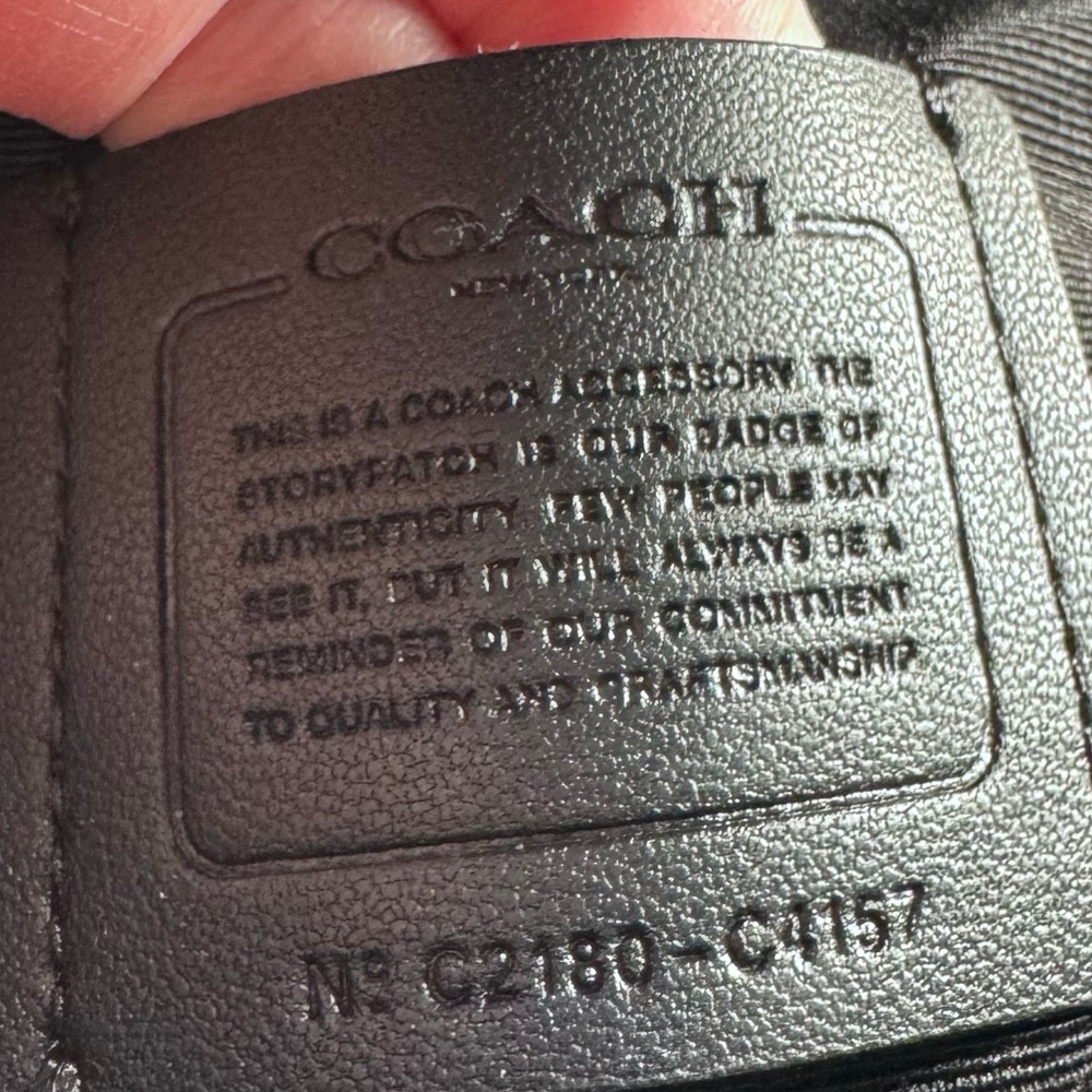 Coach Genuine Rider leather sling,cross-body,belt bag,gunmetal hardware,logo - Picture 4 of 10
